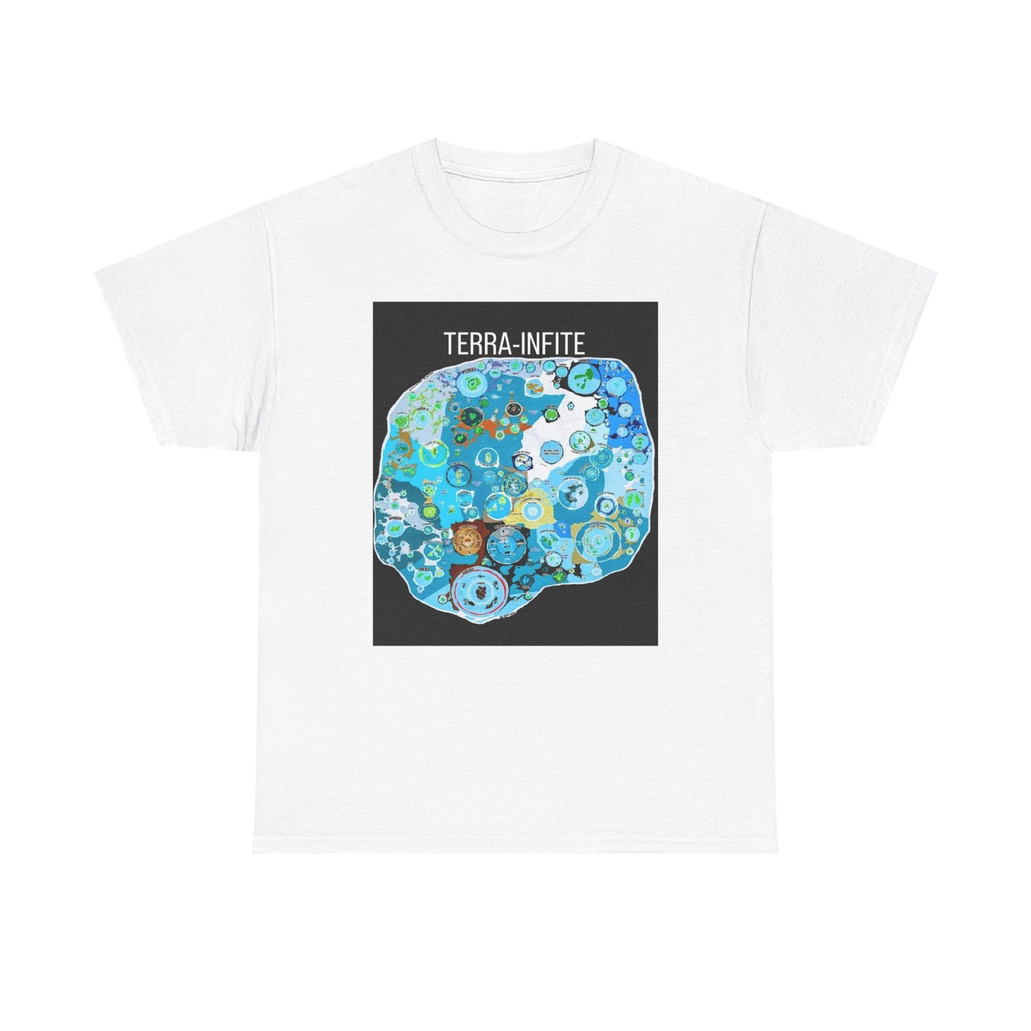 Terra-Infinite Graphic Tee | Cosmic Art Shirt, Unisex T-Shirt, Gift for Space Lovers, Celestial Style, Unique Casual Wear