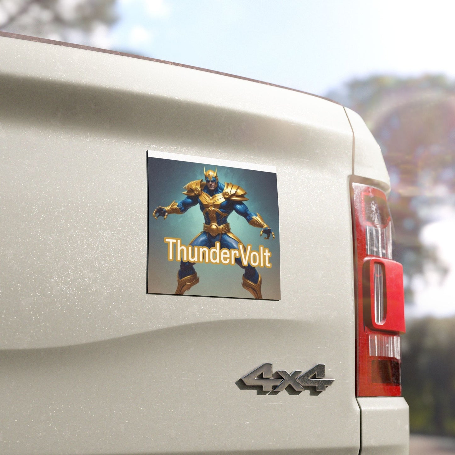 ThunderVolt Car Magnets | Superhero Auto Decor, Unique Gifts for Fans, Cool Car Accessories, Comic & Pop Culture Decor
