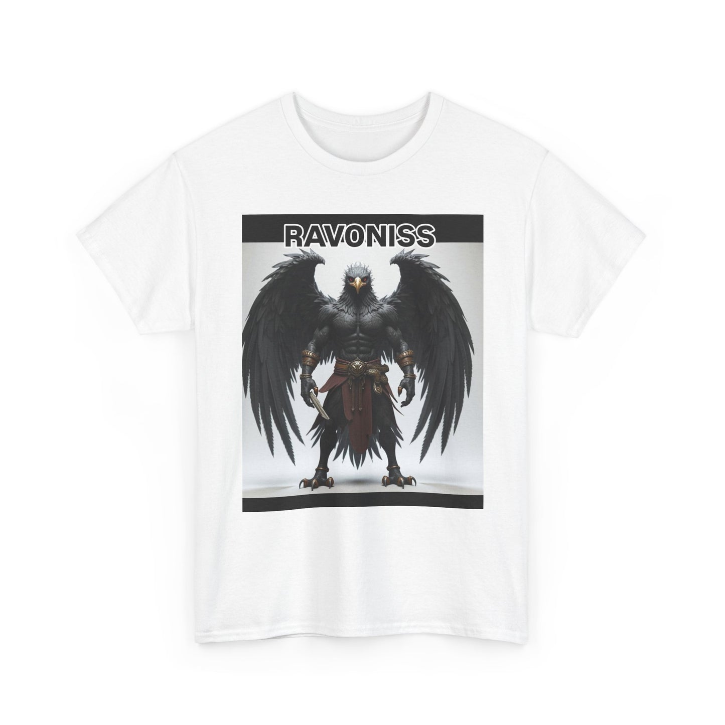 Ravoniss Graphic Tee - Unisex Heavy Cotton Shirt for Fans, Casual Wear, Creative Gifts, Graphic T-Shirt, Unique Apparel